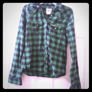 Hollister flannel size Medium